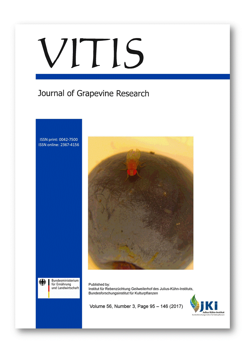 Titlepage of Issue 54 of VITIS