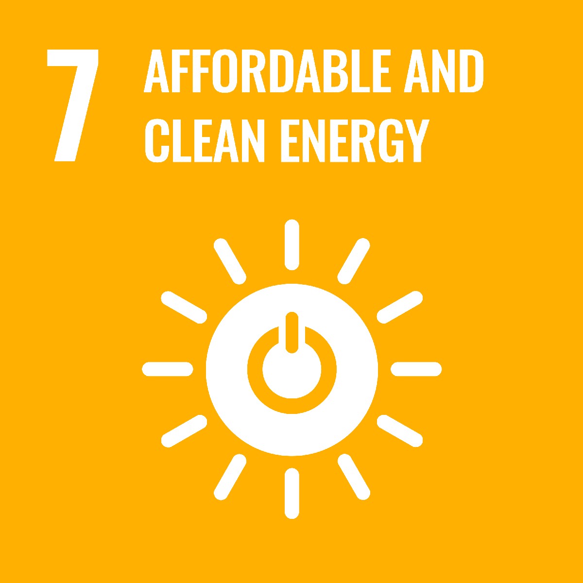 icon for sustainable development goal affordable and clean energy