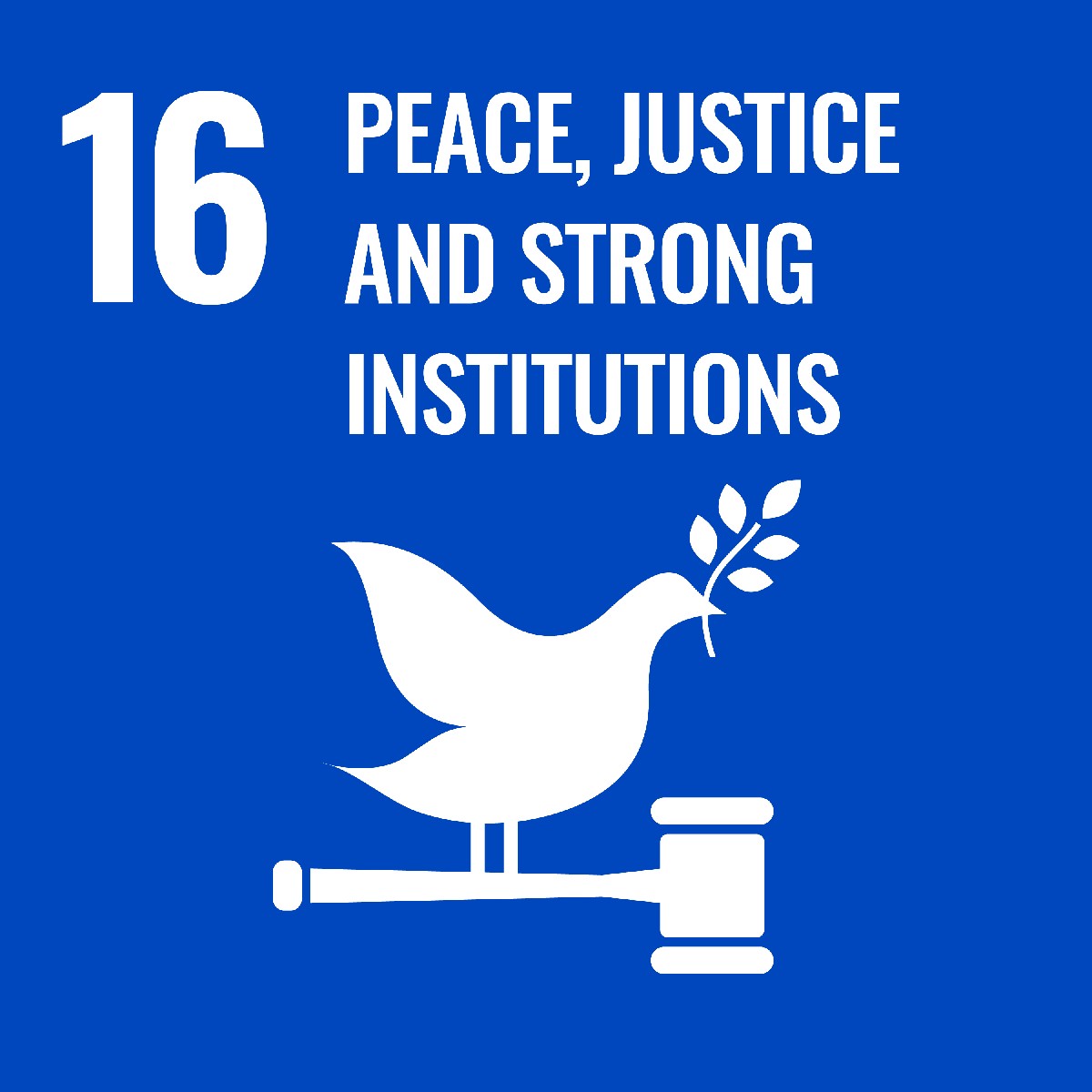 icon for sustainable development goal peace, justice and strong institutions